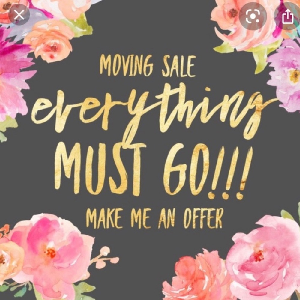 Big sale. Everything must go 🎉